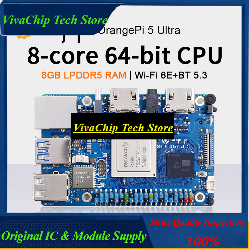 Rk3588 Mini Pc Board - Orange Pi 5 Ultra 8 ГБ