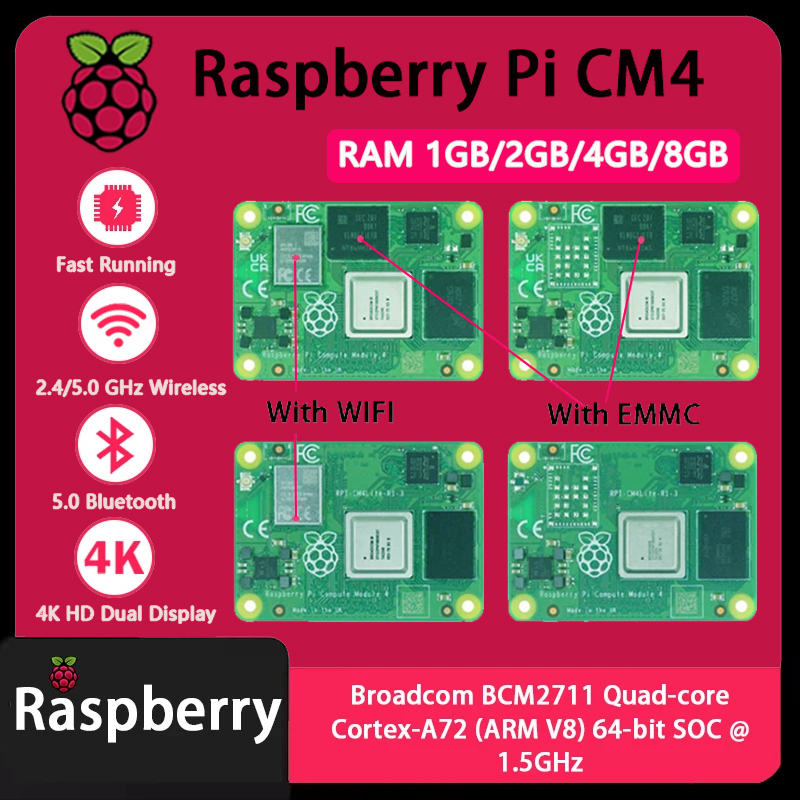 Compute Module 4 32Gb Wifi - Raspberry Pi CM4 1 ГБ/2 ГБ/4