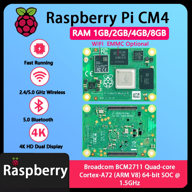 Raspberry Pi CM4 1GB/2GB/4GB/8 – обзор и цена Compute Module 4 32Gb Wifi